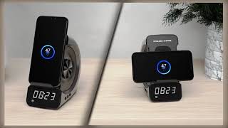 Wireless Charging Bluetooth Clock Sound [upl. by Lizzie]