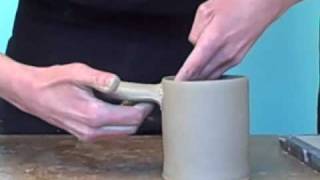 Ceramics for Beginners Wheel Throwing  Pulling a Handle with Emily Reason [upl. by Ziladnerb]