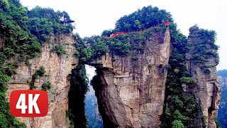 ZHANGJIAJIE China most Amazing National Forest Park Avatar floating mountains Best by drone 4K [upl. by Antebi429]