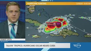 Talkin Tropics Hurricane Oscar nears Cuba [upl. by Gnud402]