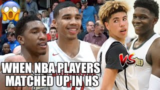 NBA PLAYERS MATCHING UP IN HIGH SCHOOL [upl. by Weiner]