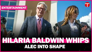 Hilaria Baldwin helps Alec Baldwin get in shape ahead of their upcoming reality TV show [upl. by Kyd]