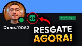 NOVA INSÍGNIA de DESENVOLVEDOR ATIVO no DISCORD Active Developer Badge [upl. by Andonis]