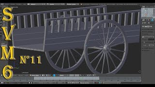 Modéliser Objets Médiévaux Tutoriel français SVM6 N°11 Plateau de Charrette [upl. by Gatian]