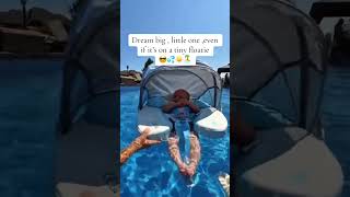 Floaties are the best beds 😎💦🏝☀️ baby mambobaby cute babyswimlessons foryou summer cutebaby [upl. by Yemaj]