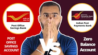 IPPB Indian Post Payment Bank 0 Balance Account VS Post Office Savings Account  Full Review [upl. by Greenberg]