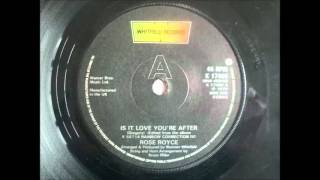 Rose Royce  Is It Love Youre After 12quot  unknown Version [upl. by Ainez]