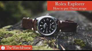 Putting 19mm straps in Rolex Explorer 124270 [upl. by Atrebor289]