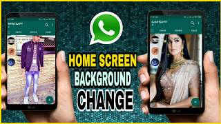 Fm Whatsapp me home screen photo kaise Lagaye  How to Change whatsapp background  fmWhatsapp [upl. by Vinay]