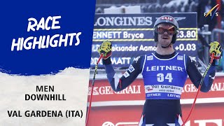 Bennett shocks big names in 1st Downhill at Gardena  Audi FIS Alpine World Cup 2324 [upl. by Alvinia]