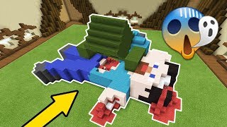 ¡STEVE HA MUERTO 😱¡EL ZOMBIE SE LO COMIÓ 🍴 ZOMBIE Y DINOSAURIO RAPTOR MINECRAFT BUILD BATTLE 16 [upl. by Tnayrb]