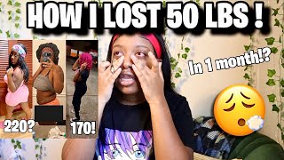 HOW I LOST 50 POUNDS IN 2 MONTHS  WEIGHT LOSS JOURNEY [upl. by Nytsyrk986]