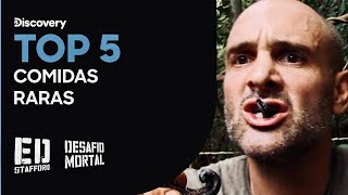 Top 5 Comidas Raras  Ed Stafford Desafío Mortal  Discovery Latinoamérica [upl. by Mcdermott]