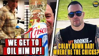 Dana White to get OILED UP by Nina Drama Colby Covington UNDER FIRE after new video released [upl. by Reiko]