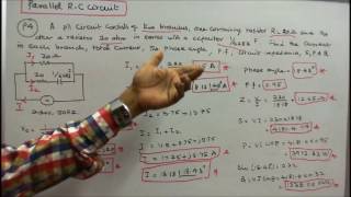 100 PROBLEMS IN AC CIRCUITS  PART  12  FIVE PROBLEMS ON PARALLEL RC CIRCUITS [upl. by Ocin423]