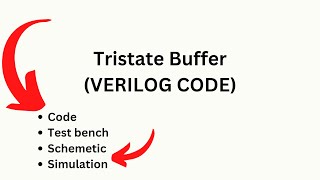 Tristate buffer Verilog code tristatebuffer verilog vlsi [upl. by Vod]