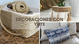 DECORACIONES FACILES CON YUTE [upl. by Arbmat249]