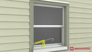 How To ROCKWOOL Comfortboard® 80 Non Flanged Window Installation [upl. by Rawdin]