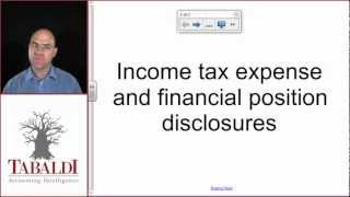 IAS 12  Disclosure Overview for Income Taxes IFRS [upl. by Haida513]