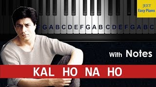 easy piano songs hindi kal ho na ho [upl. by Bonn849]