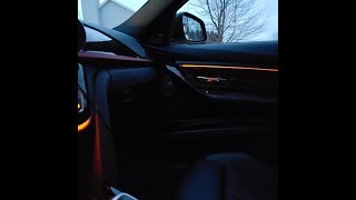 BMW F30 Easy ambient door lights upgrade [upl. by Hardwick112]