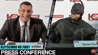 FULL PRESS CONFERENCE amp FACE OFF  WLADIMIR KLITSCHKO VS TYSON FURY [upl. by Carlee]