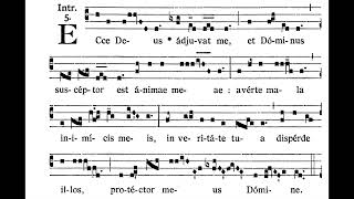 9th Sunday after Pentecost INTROIT Ecce Deus solfeggio [upl. by Leirum121]