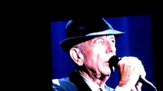 Dedication to quotThe Parents Circle  Bereaved Parents for Peacequot  Leonard Cohen Israel 2009 [upl. by Alcus]