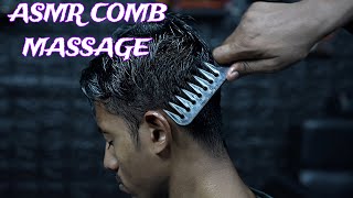 Head Scratching ASMR Massage With Comb  Neck Cracking Comb Massage ASMR  3D Sound Comb Scratching [upl. by Embry]