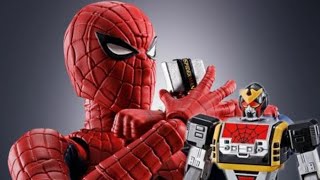 SPIDERMAN AND LEOPARDON TOEI SERIES BANDAI spiderman toys unboxing bandai leopardon [upl. by Nalad]