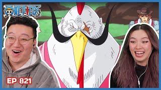 COUNT NIWATORI GETS FOOLED 🐣🐔  One Piece Episode 821 Couples Reaction amp Discussion [upl. by Adnolaj]