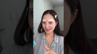 bleaching my eyebrows AGAIN bleach bleachedbrows eyebrows brows kbeauty koreanbeauty [upl. by Yokoyama]