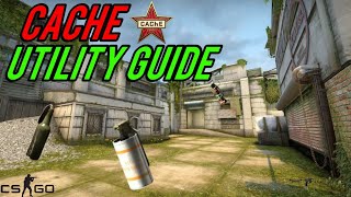 CSGO  Cache Utility Guide Smokes Molotovs Popflashes [upl. by Marijn892]