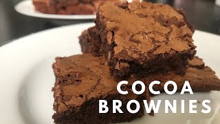 Best Fudgy Cocoa Brownies  Simple Dessert Recipe [upl. by Illom]