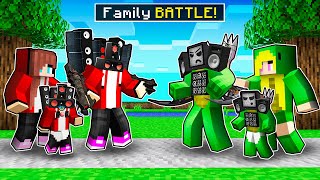 JJ FAMILY vs MIKEY FAMILY in Minecraft ALL EPISODE JJ SPEAKER MAN and MIKEY TV MAN  Maizen [upl. by Hoban]