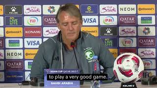 Saudi Arabia head coach Mancini eyes last 16 place at AFC Asian Cup｜ Kyrgyzstan [upl. by Adivad]