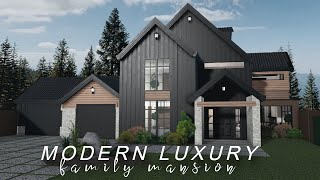 Modern Luxury Family Mansion  No Large Plot ROBLOX bloxburg [upl. by Valerle690]