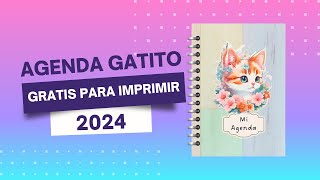 DIY agenda 2024 para imprimir gratis [upl. by Eintihw]