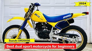 2024 Best dual sport motorcycle for beginners Suzuki DR200SE [upl. by Akema]