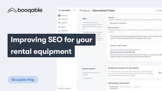 Improving SEO for your rental equipment [upl. by Nalloh950]