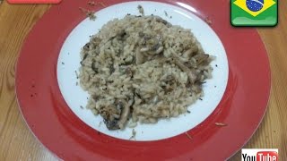 Risotto Funghi eTartufo  Risotto de Cogumelos e Trufas [upl. by Zandt358]