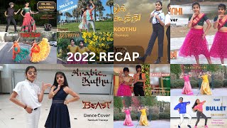 2022 Recap Tamil dance covers  Nainika amp Thanaya [upl. by Nnylahs]