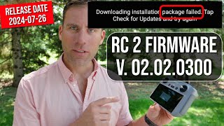 ⚠️ DJI RC2 firmware update issue you should check RC 02020300  App11310 [upl. by Saber]