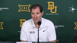 Presser Scott Drew Meets with Media as Baylor Basketball Begins Practice [upl. by Dranrev]