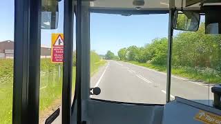 🇬🇧 BUS JOURNEY TIMELAPSE  Stagecoach South Wales quotTrawsCymruquot T4 Cardiff Brecon ➔ Newtown 22 [upl. by Angelico]