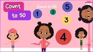 Counting to 50  Fun amp Educational Counting Video for Kids [upl. by Ecyt]