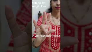 Mudra for weight loss amp fat lossweightloss yoga weightlossjourney shorts [upl. by Tomchay271]