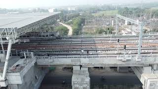 Rithani Metro Station Work Progress Meerut ncrtc meerut rrts rapidrail delhi safety [upl. by Gay]