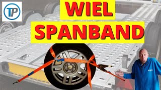 WIELSPANBAND GEBRUIKEN WIEL VASTZETTEN MET SPANBAND SPANBAND AUTOTRANSPORT SPANBAND WIELEN 2022 [upl. by Danielson]