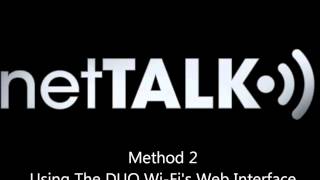 netTALKs How to Setup Your DUO WiFi for Advanced Users [upl. by Bruns708]